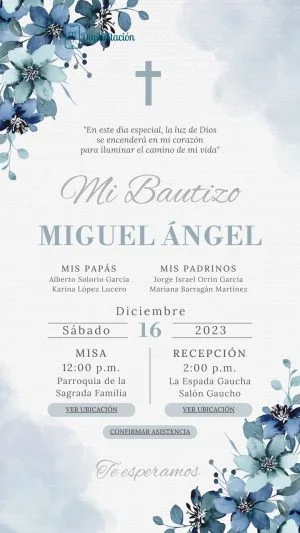 Bautizo, azul, blanco, flores, oscuro, cruz, niño